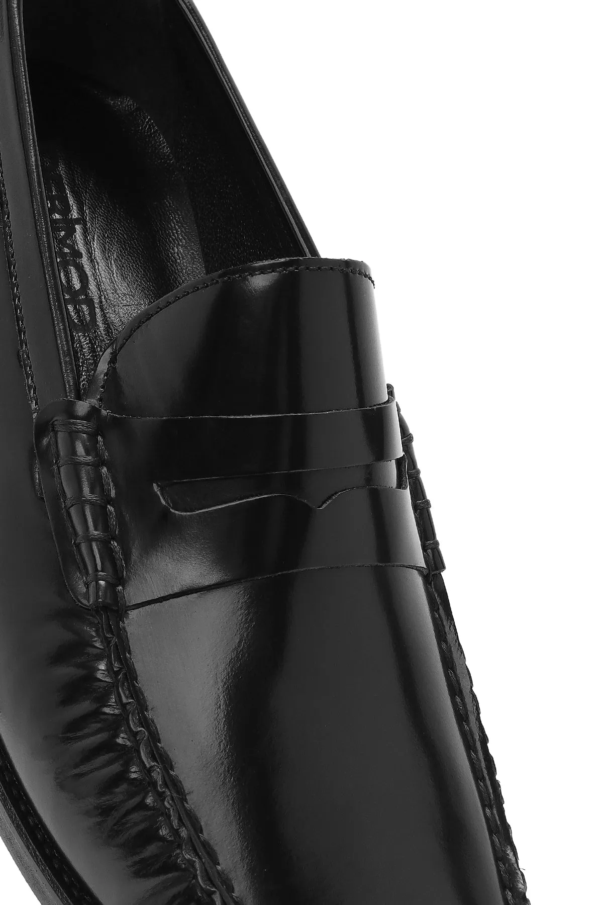 Erkek Siyah Deri Klasik Loafer