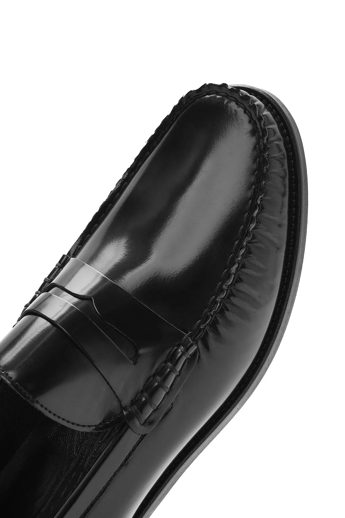 Erkek Siyah Deri Klasik Loafer