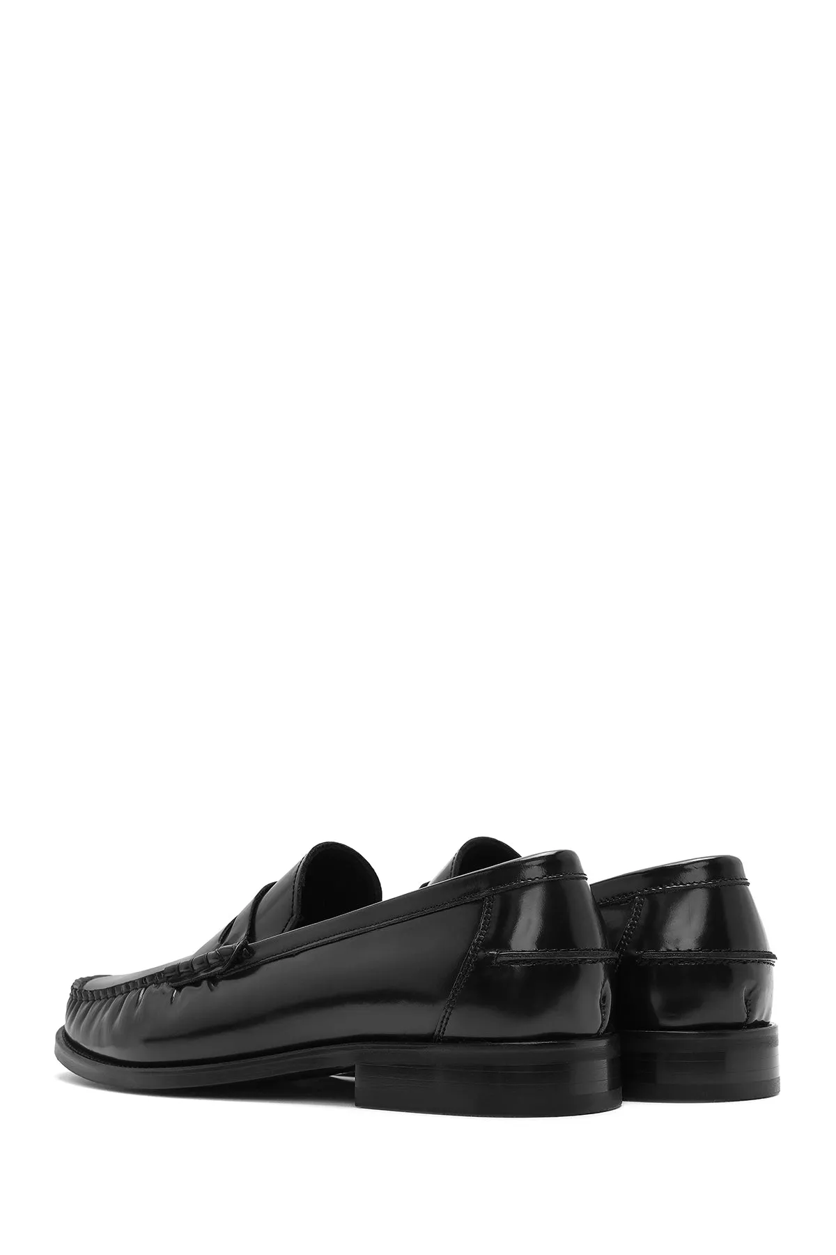 Erkek Siyah Deri Klasik Loafer