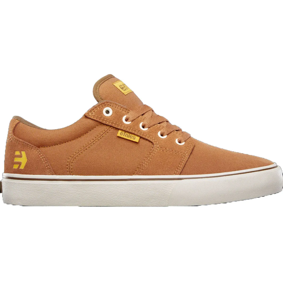 Etnies Men's Barge LS Brown/Gold/Yellow Low Top Sneaker Shoes (231)