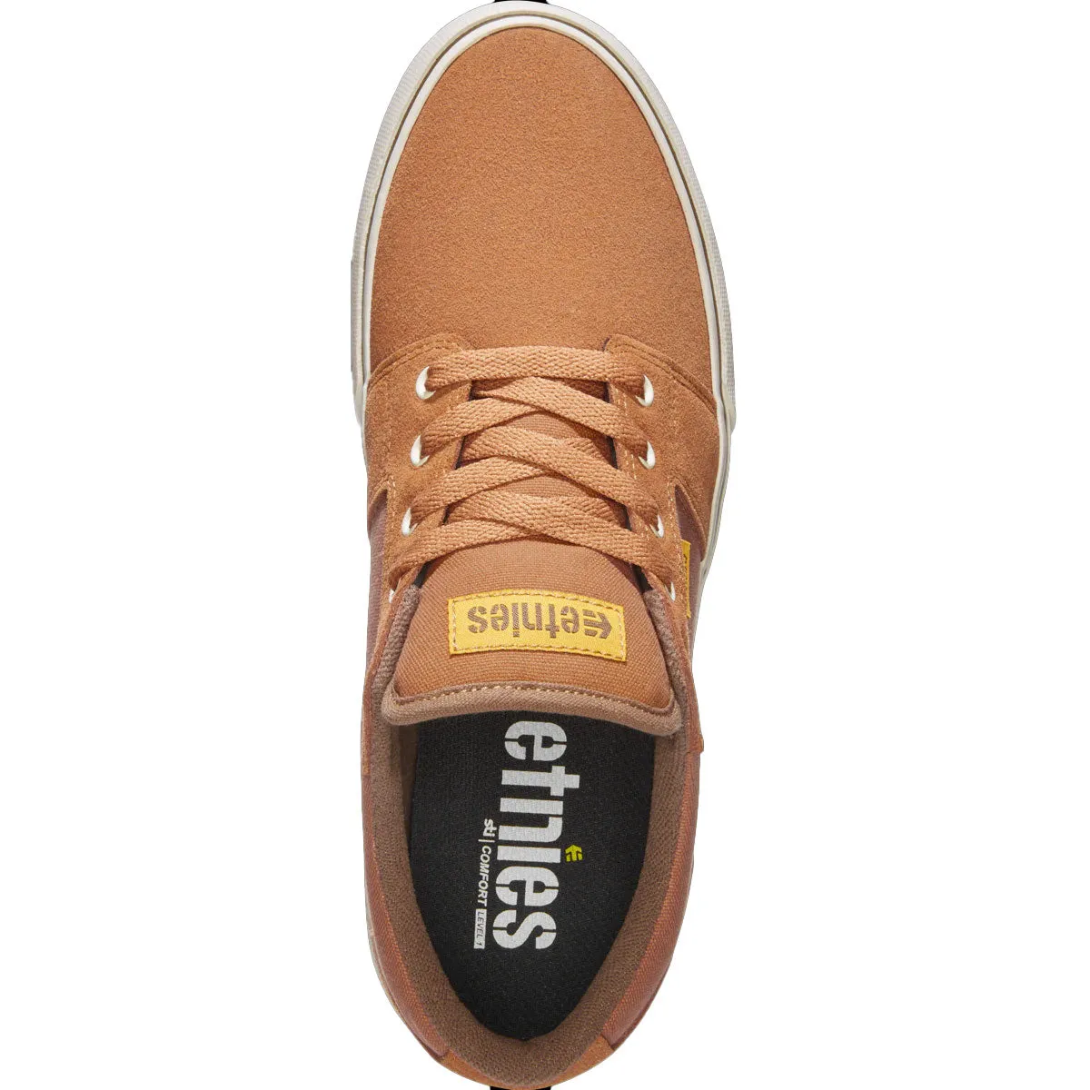 Etnies Men's Barge LS Brown/Gold/Yellow Low Top Sneaker Shoes (231)