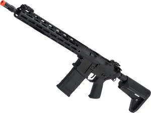 Evike Airsoft - CYMA Platinum SR-25 QBS AEG Airsoft Designated Marksman Airsoft Rifle (Model: 14.5" LOK)