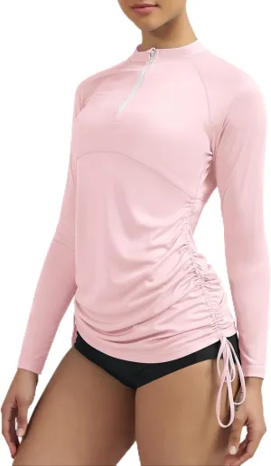 Ewedoos Rash Guard for Women UPF 50  Sun Protection Clothing Swim Shirts for Woman SPF Shirts Long Sleeve UV Sun Shirts
