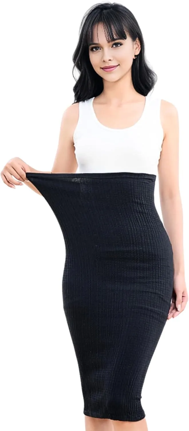 Extra Long Elastic Haramaki Waist Warmer Belt for Belly, Thermal Stomach Stretch Warm Protector Wrap, Waistband Binder
