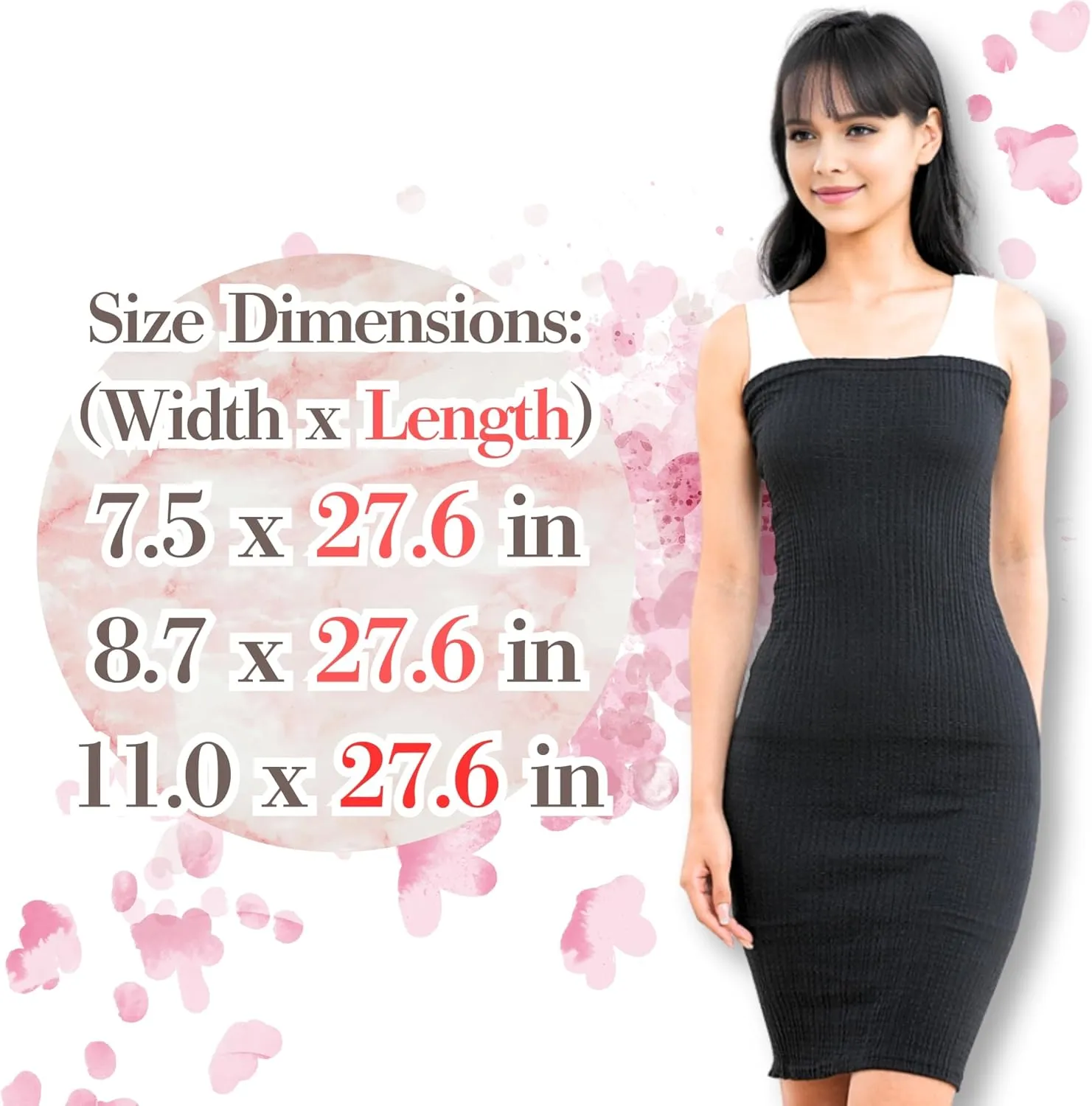 Extra Long Elastic Haramaki Waist Warmer Belt for Belly, Thermal Stomach Stretch Warm Protector Wrap, Waistband Binder
