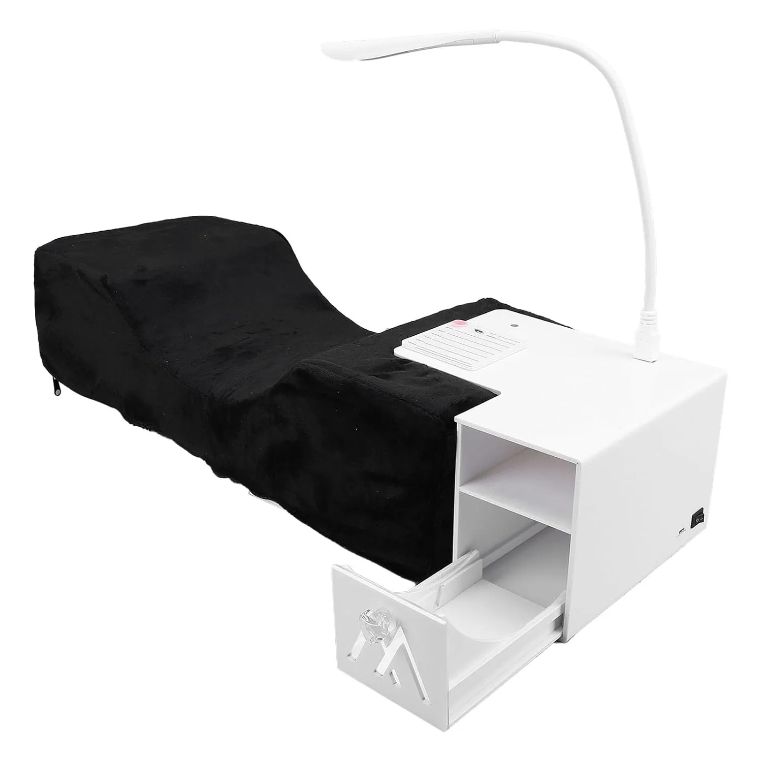 Eyelash Extension Neck Pillow Shelf Set Comfortable, Memory Foam, Acrylic Shelf with LED Light, for Lash Grafting, Makeup Tools Organization Eyelash Extension Neck Pillowes