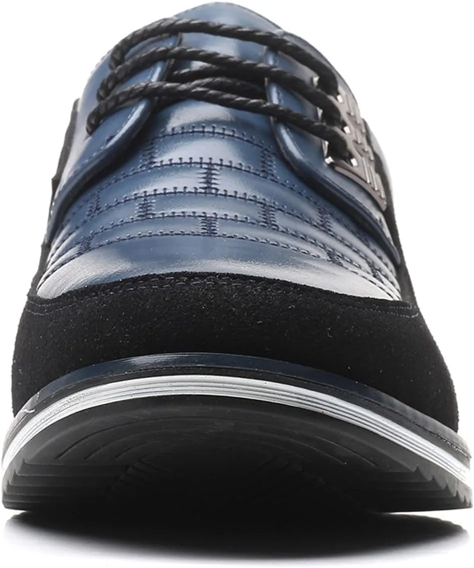 Fashion Style Men's Breathable Comfortable Business Lace Up Leisure Solid Color Leather Shoes All Shoes for Men