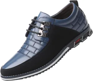Fashion Style Men's Breathable Comfortable Business Lace Up Leisure Solid Color Leather Shoes All Shoes for Men