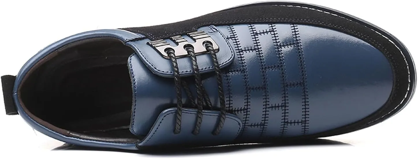 Fashion Style Men's Breathable Comfortable Business Lace Up Leisure Solid Color Leather Shoes All Shoes for Men