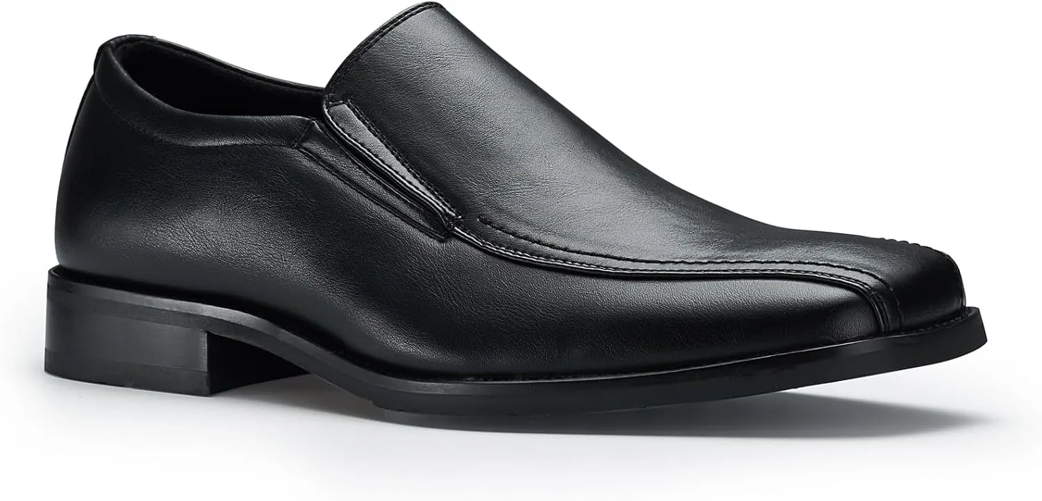 Ferro Aldo Alvin MFA19696 Men's Plain Square-Toe Derby Dress Shoes