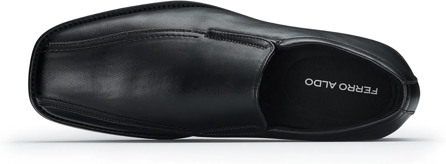 Ferro Aldo Alvin MFA19696 Men's Plain Square-Toe Derby Dress Shoes