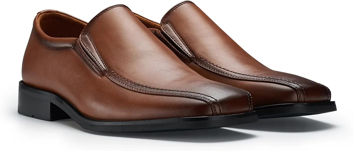 Ferro Aldo Alvin MFA19696 Men's Plain Square-Toe Derby Dress Shoes
