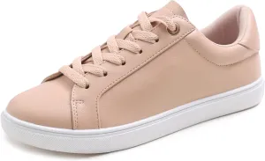 FEVERSOLE Women's Fashion Lightweight Spring Summer Vegan Leather Sneaker Casual Comfort Walking Shoes