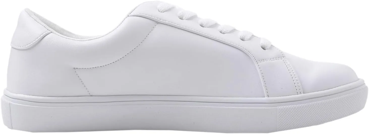 FEVERSOLE Women's Featured PU Leather Colorful Lace Up Sneaker
