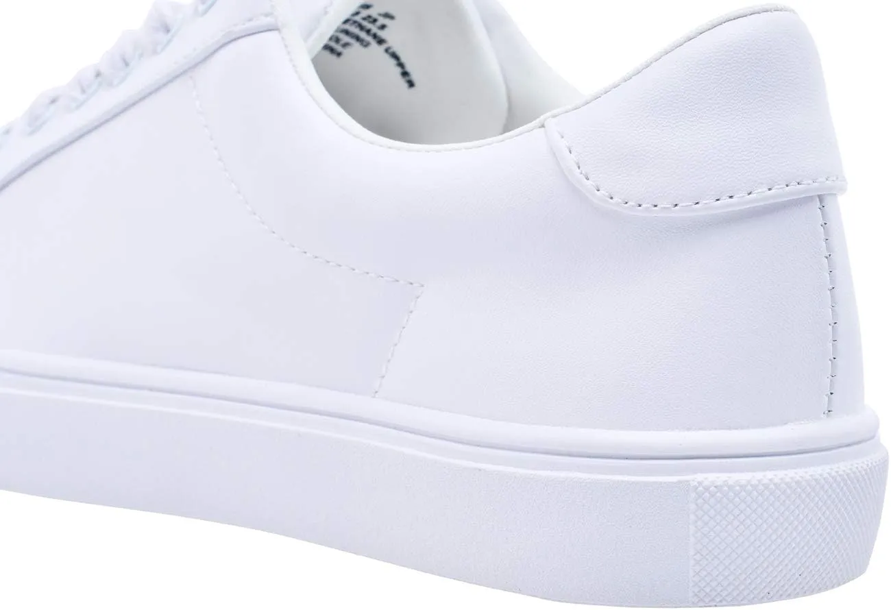 FEVERSOLE Women's Featured PU Leather Colorful Lace Up Sneaker
