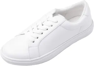FEVERSOLE Women's Featured PU Leather Colorful Lace Up Sneaker