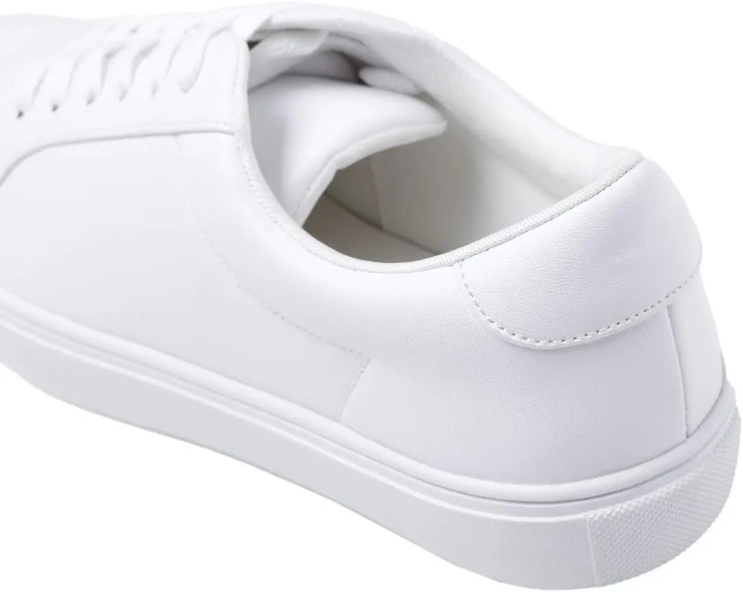 FEVERSOLE Women's Featured PU Leather Colorful Lace Up Sneaker