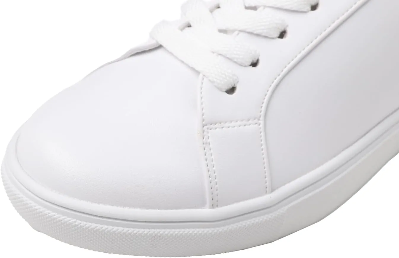 FEVERSOLE Women's Featured PU Leather Colorful Lace Up Sneaker
