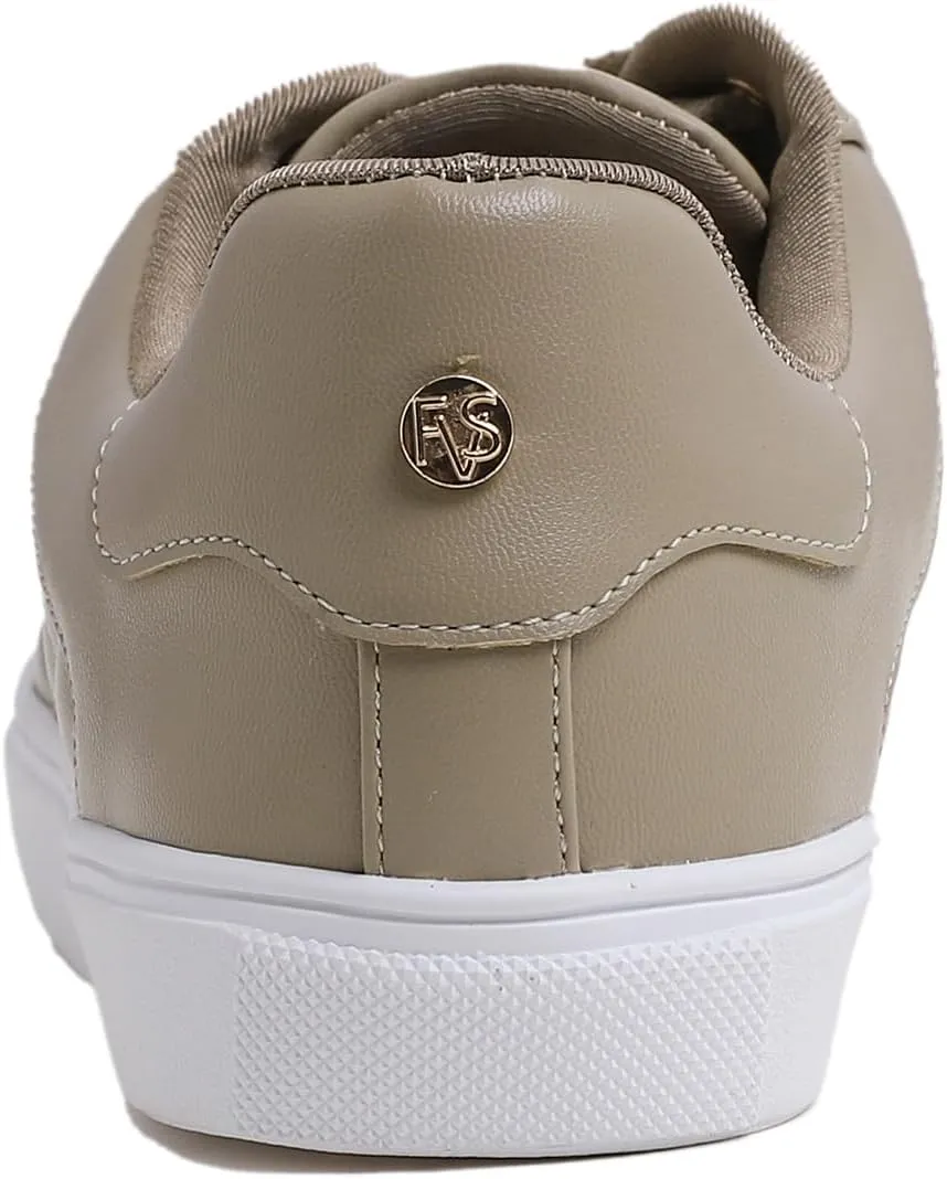 FEVERSOLE Women's Featured PU Leather Colorful Lace Up Sneaker