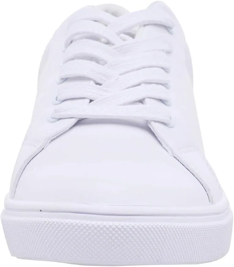 FEVERSOLE Women's Featured PU Leather Colorful Lace Up Sneaker