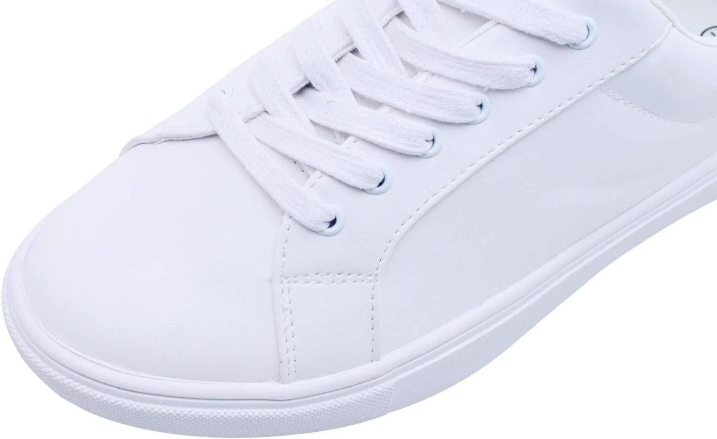 FEVERSOLE Women's Featured PU Leather Colorful Lace Up Sneaker