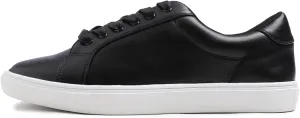 FEVERSOLE Women's Featured PU Leather Colorful Lace Up Sneaker