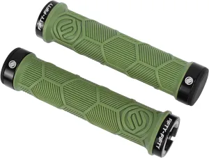 FIFTY-FIFTY Double Lock-On Mountain Bike Grips, Bicycle Handlebar Locking Grips, Non-Slip MTB Handle