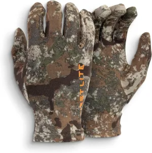 First Lite Aerowool Touch Liner Merino Wool Glove - Lightweight, Touchscreen Compatible Camo Hunting Gloves