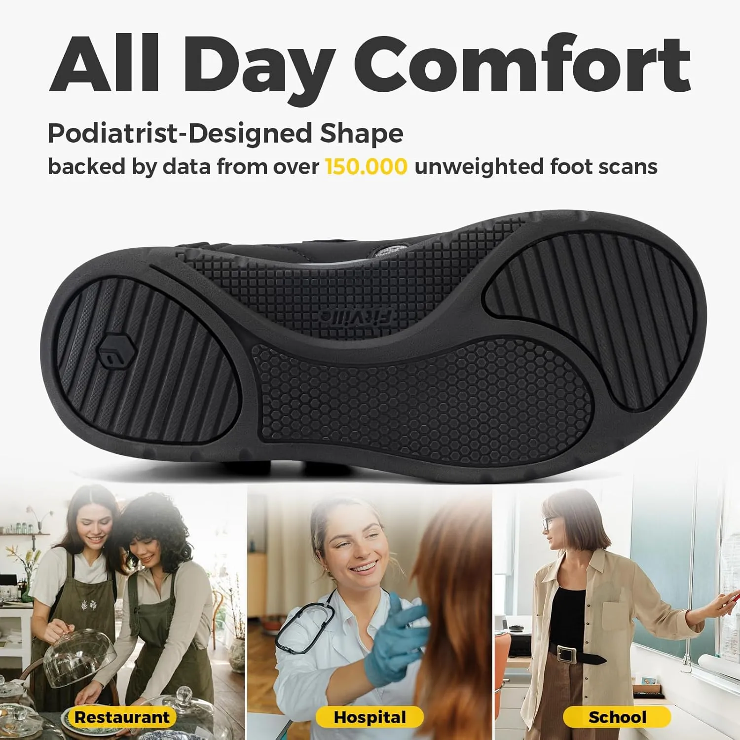 FitVille Women's Diabetic Shoes Extra Wide Width Diabetic Sandals for Women, Diabetic Walking Shoes Adjustable Closure Arch Support Orthopedic Shoes for Swollen Feet Plantar Fasciitis