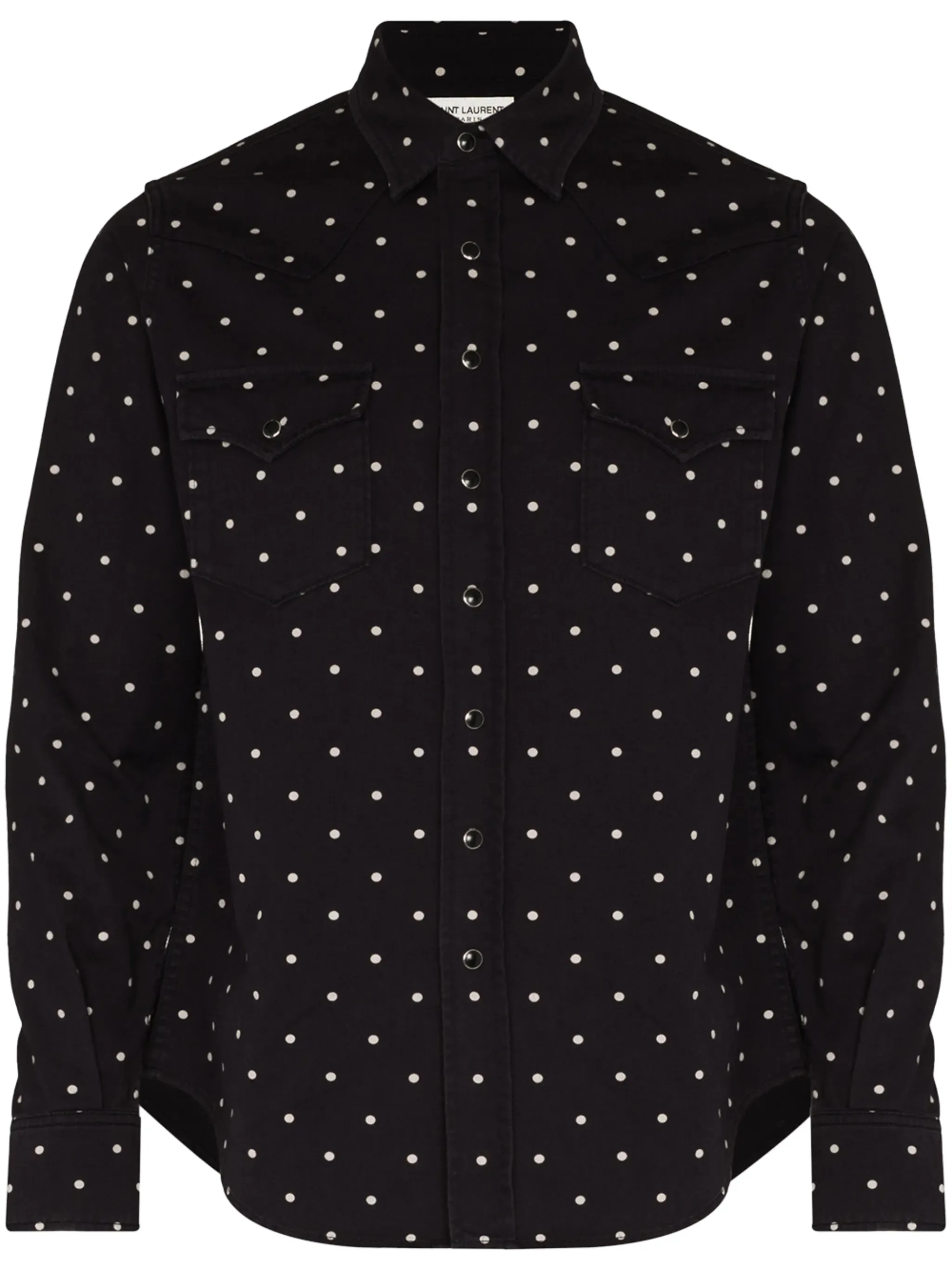Flexible dot Western shirt polka Flat-rate discount