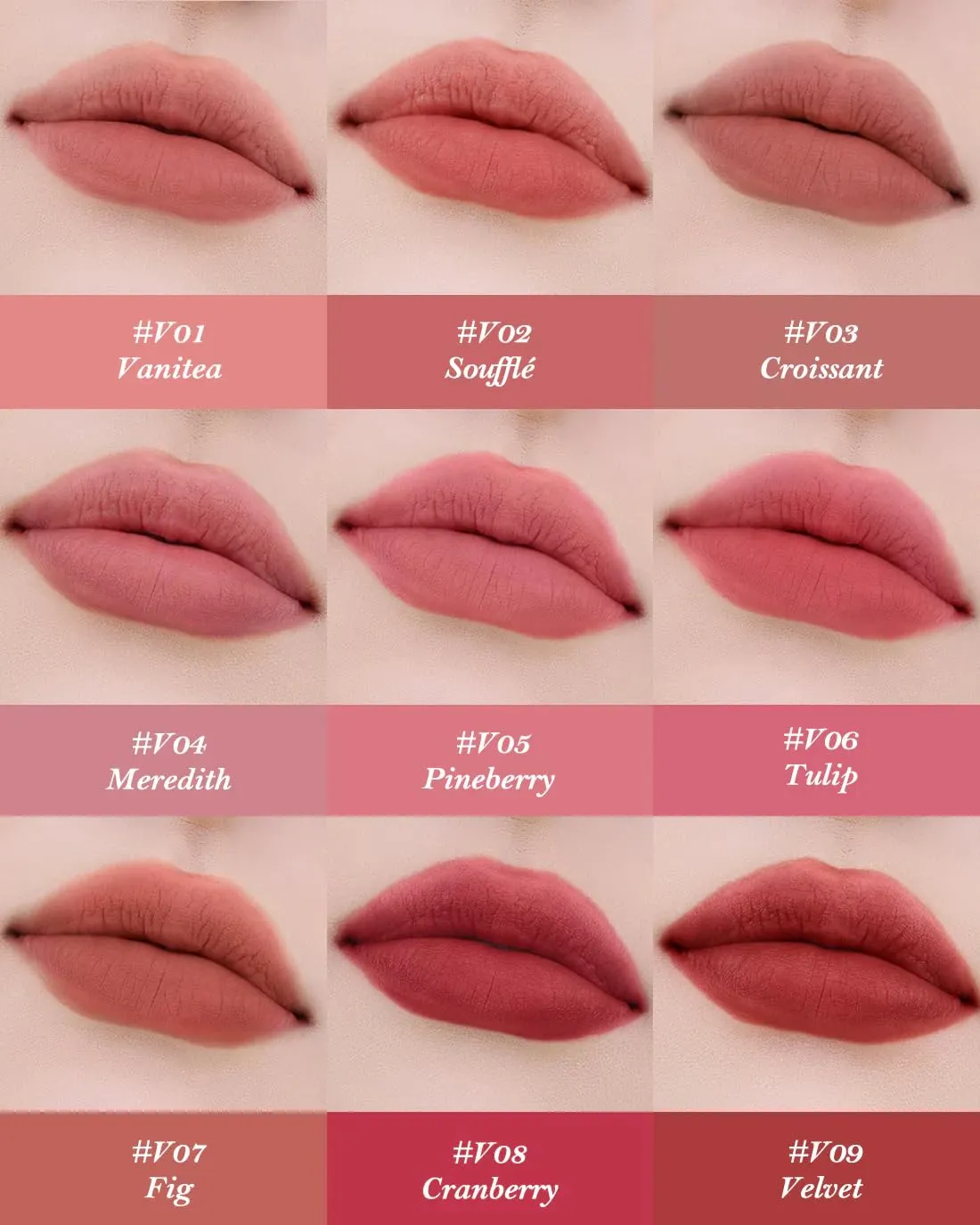 Flower Knows Strawberry Cupid Cake Lip Cream,Velvety-Smooth Matte Liquid Lipstick,Hydrating,Smudge-proof & Stain-Free Lip Stain for Girls & Women (V05 Pineberry,0.17 Fl Oz)