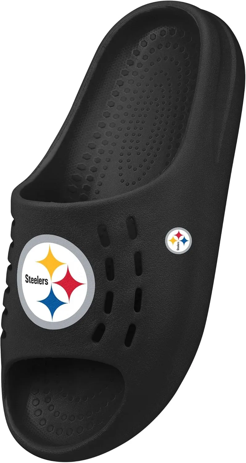 FOCO Men's NFL Team Big Logo Molded Chunky Slide Sandals