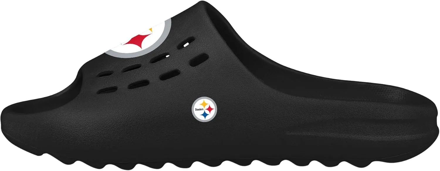 FOCO Men's NFL Team Big Logo Molded Chunky Slide Sandals