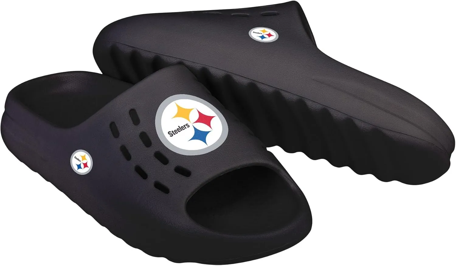 FOCO Men's NFL Team Big Logo Molded Chunky Slide Sandals