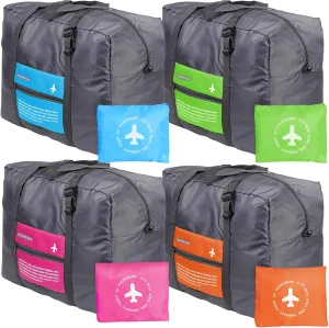 Foldable Travel Duffel Bag Sports Gym Tote Water Resistant Carry on Luggage bag Weekender Overnight Bag