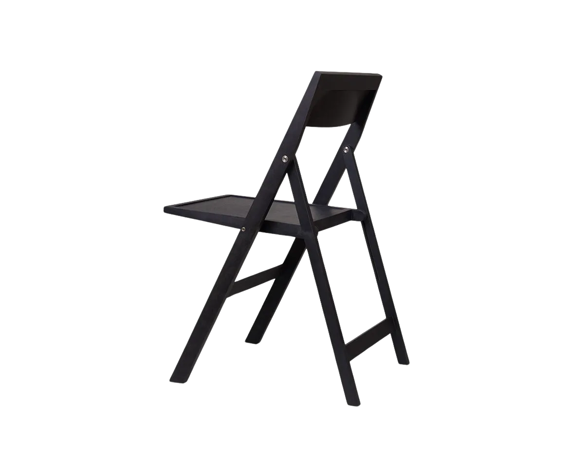 Folding Flat Chair | Ash Black Birch | Reethaus Edition