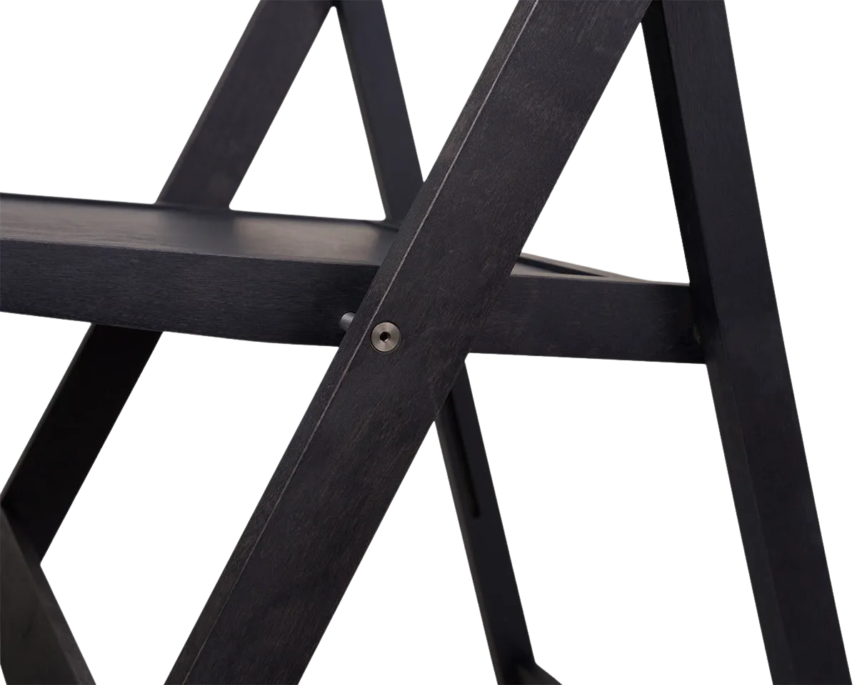 Folding Flat Chair | Ash Black Birch | Reethaus Edition