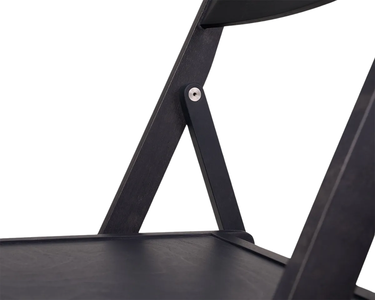 Folding Flat Chair | Ash Black Birch | Reethaus Edition