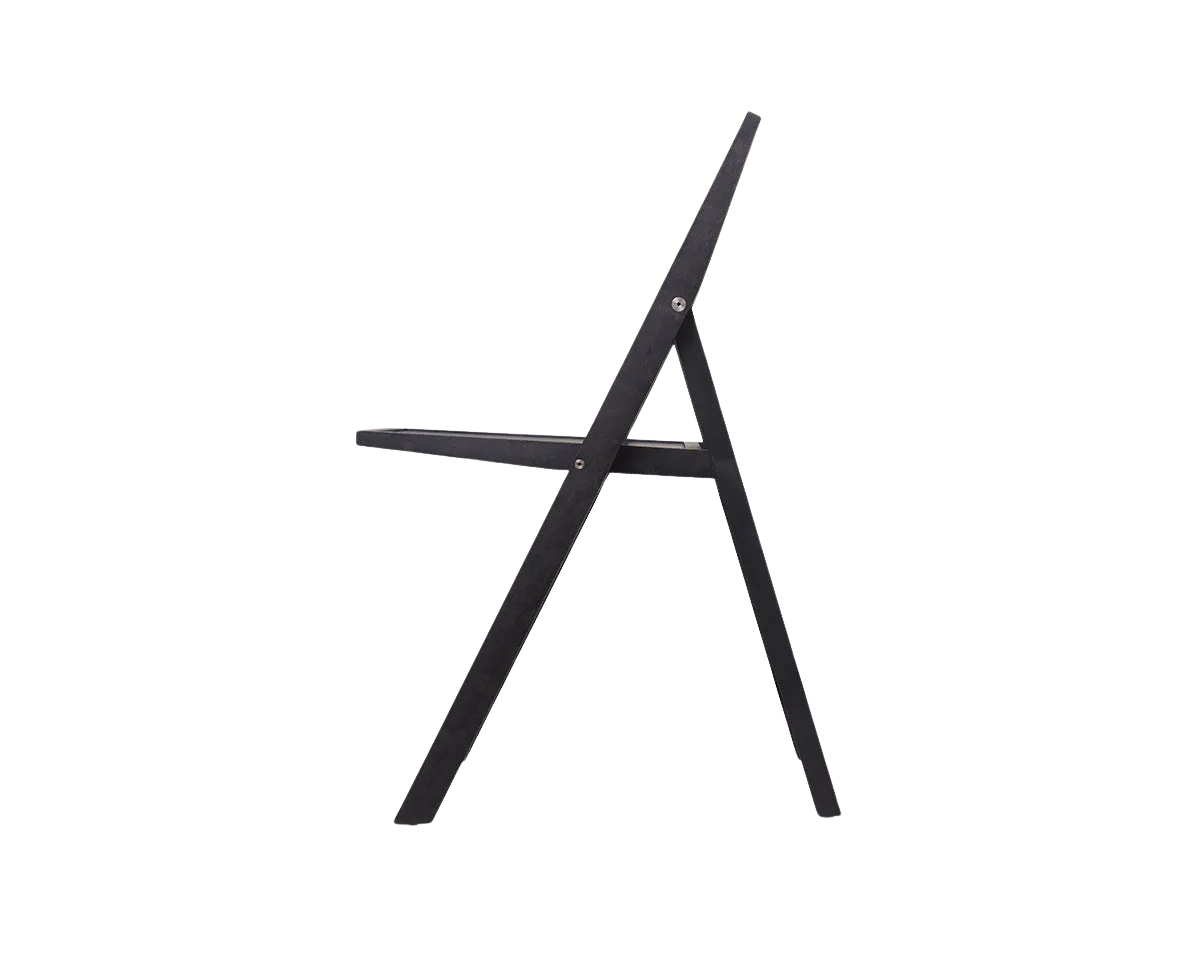 Folding Flat Chair | Ash Black Birch | Reethaus Edition