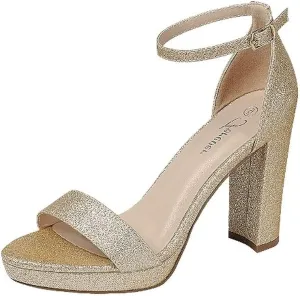 Forever Women Platform High Heel Open Toe Dress Sandal Over the Toe Strap