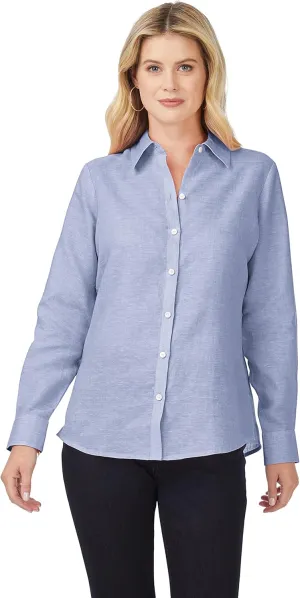 Foxcroft Women's Jordan Long Sleeve Linen Shirt