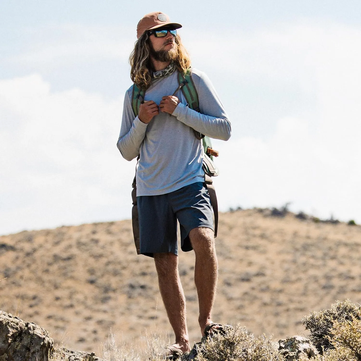 Free Fly Men's Breeze Short - 8" Inseam, Quick-Dry Lightweight Active Shorts for Men, UPF 50  Sun Protection