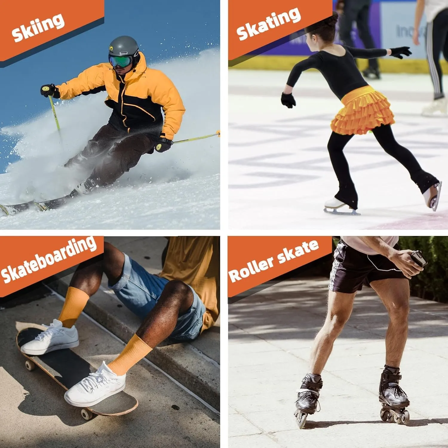 Frelaxy 3D Protective Butt Pads Padded Shorts for Snowboard, Ski and Skate, Crash Pad Impact Gear, Protection for Tailbone, Hip, and Butt