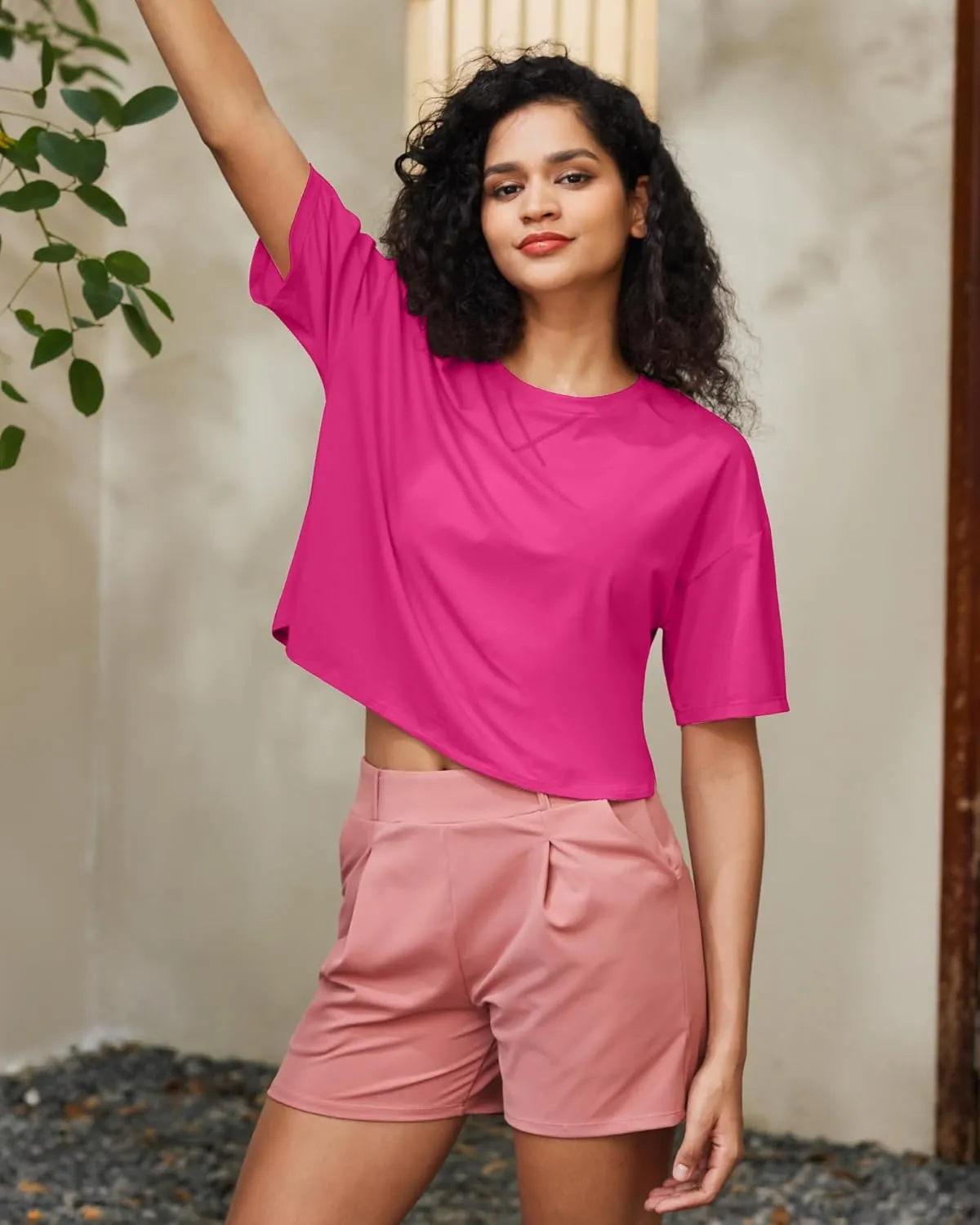 G4Free Lightweight Womens Workout Tops Loose Fit Short Sleeve Summer T Shirts Athletic Gym Tees Basic Yoga Shirts Casual