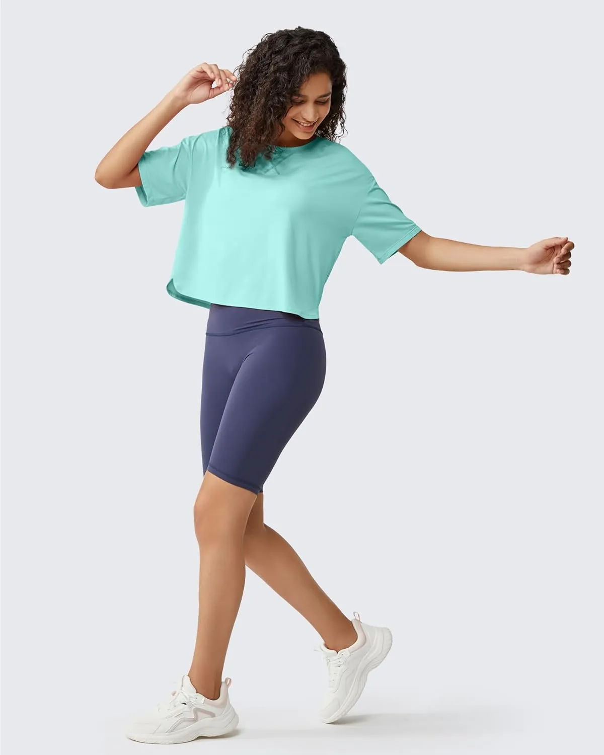 G4Free Lightweight Womens Workout Tops Loose Fit Short Sleeve Summer T Shirts Athletic Gym Tees Basic Yoga Shirts Casual