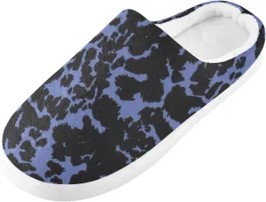 GAIGEO Slippers Women Simple Cute Cow Spots, Non Slip Slippers Women for Indoor Bedroom, Warm Winter House Shoes