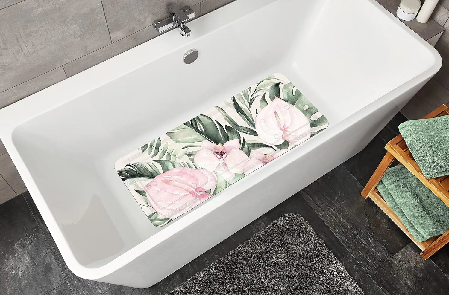 Garden Bath Mat 36 x 92 cm Multi-Coloured PVC