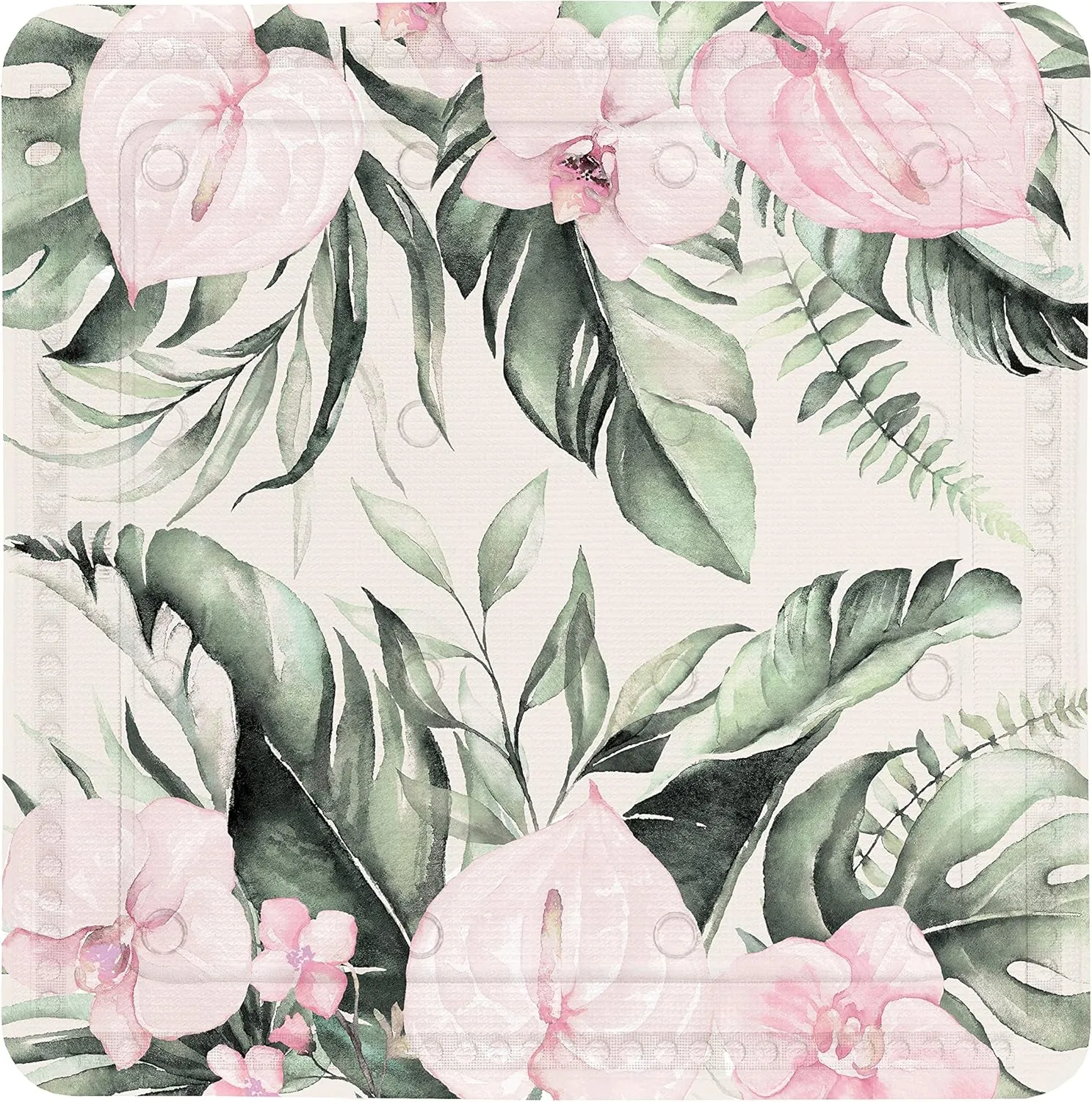 Garden Shower Mat 55 x 55 cm Multi-Coloured PVC