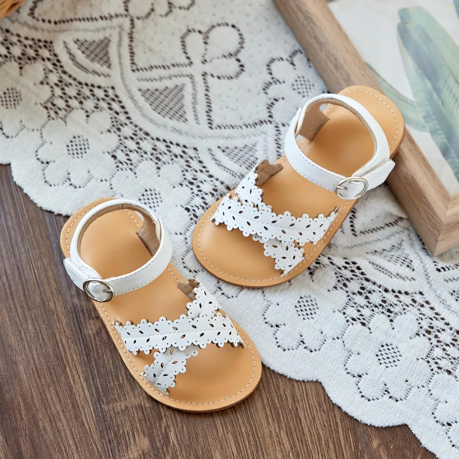 GINFIVE Toddler Girls Sandals Girls Toddler Sandals Little Girls Kids Shoes