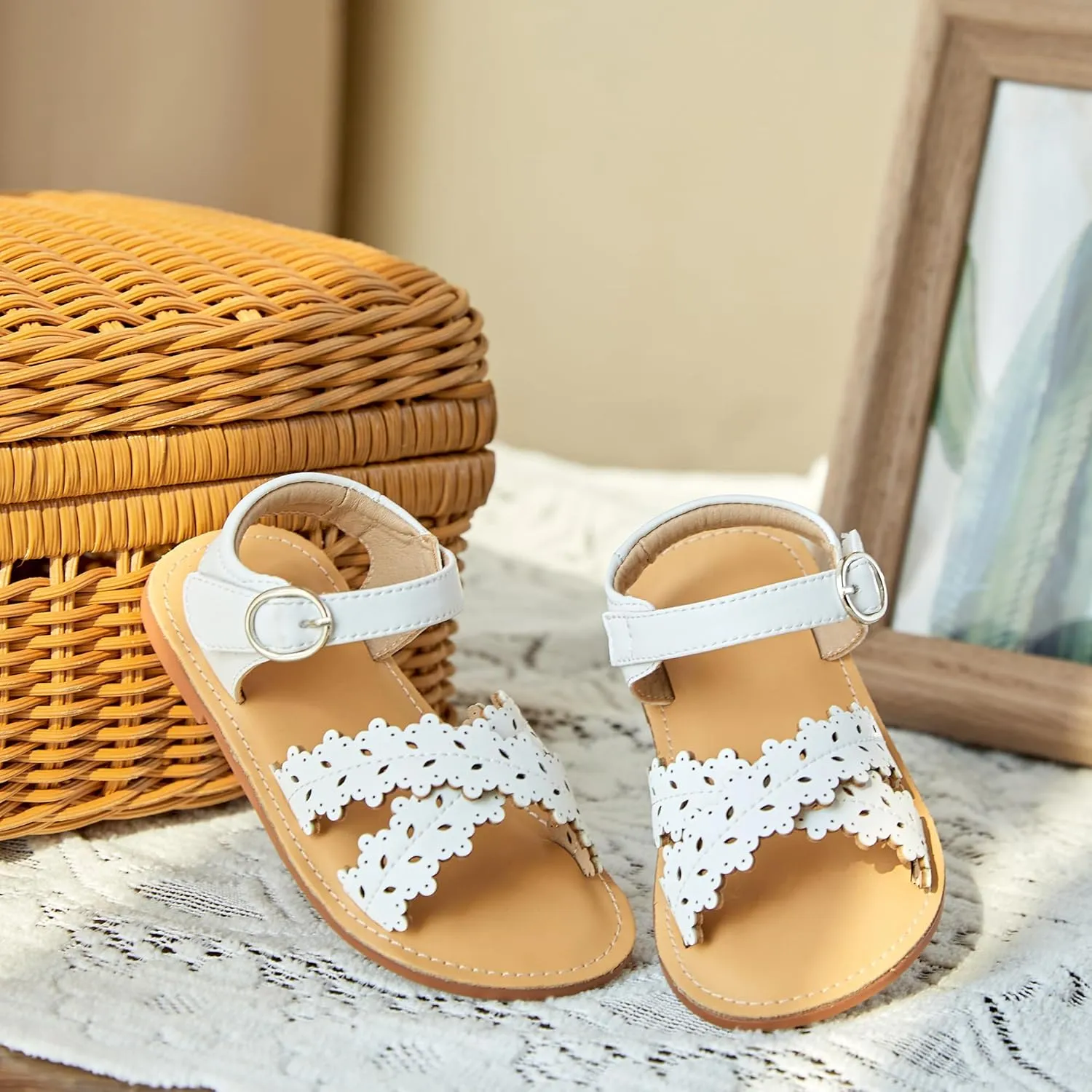 GINFIVE Toddler Girls Sandals Girls Toddler Sandals Little Girls Kids Shoes